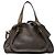 Borsa Chloé Gray Small Pebbled Leather Paraty Marrone Grigio antracite