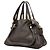 Borsa Chloé Gray Small Pebbled Leather Paraty Marrone Grigio antracite - vista 2