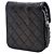 Wallet On Chain Portafoglio con catena Chanel Black CC in agnello trapuntato Nero - vista 2