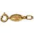 Collana lunga a maglie Chanel Gold CC placcata oro con testa di leone D'oro - vista 3