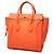 Céline Celine Orange Mini Leather Luggage Tote Arancione - vista 2