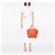 Céline Celine Orange Mini Leather Luggage Tote Arancione - vista 6