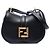 Fendi Black Nano Leather FF C mon Crossbody Nero