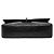 Chanel Black Medium Classic Lambskin Double Flap Nero - vista 3