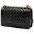 Chanel Black Medium Quilted Patent Boy Flap Nero - vista 2