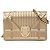 Dior Gold Baby Metallic Patent Microcannage Diorama Flap D'oro