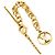 Collana con pendente Louis Vuitton Gold Gold Plated LV Iconic Enamel D'oro - vista 6