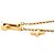 Collana con pendente Louis Vuitton Gold Gold Plated LV Iconic Enamel D'oro - vista 7