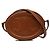 Céline Celine Marrone Piccola Borsa a Tracolla in Pelle di Vitello Cuir Triomphe Oval