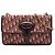 Borsa a tracolla Dior Red Oblique Canvas Chain Rosso Bordò