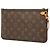 Pochette Louis Vuitton Brown Monogram Neverfull MM Marrone - vista 2
