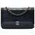 Portafoglio Chanel Boy in agnello trapuntato nero con catena