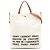 Tote convertibile Saint Laurent in tela beige con logo stencil