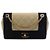 Chanel Beige Small Quilted Bicolor Grosgrain Mademoiselle Single Flap
