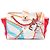 Bolsa de Ombro Chanel Beige CC em Lona Matelassada Estampada e Lantejoulas Arc De Triomphe Bege