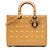 Dior Beige Large Patent Cannage Lady Dior