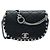 Chanel Black Small Quilted Lambskin Studded Bubble Flap Nero