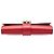 Clutch Medor 23 in Tadelakt rosso Hermès - vista 3