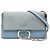 Chloé Faye Crossbody in scamosciato e pelle di vitello blu, piccola Blu chiaro