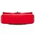 Chanel Red Medium Classic Lambskin Double Flap Rosso - vista 3