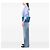 Tote convertibile con tasca frontale in Vitello Daino blu Prada - vista 6