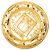 Chanel Spilla Medaglione 31 Rue Cambon Placcata Oro D'oro
