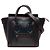 Céline Borsa Tote Luggage in pelle di vitello liscia bicolore blu Nano di Celine