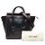 Céline Borsa Tote Luggage in pelle di vitello liscia bicolore blu Nano di Celine - vista 7