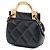 Chanel Black CC gestepptes Kalbsleder Lady Kartenetui mit Chain Top Handle Tasche Schwarz - Ansicht 2