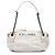 Borsa a tracolla a soffietto Chanel White Chocolate Bar Lambskin LAX Bianco Crudo