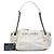 Borsa a tracolla a soffietto Chanel White Chocolate Bar Lambskin LAX Bianco Crudo - vista 6