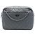 Borsa Camera Chanel Reissue 2.55 in pelle di vitello trapuntata grigia Large Marrone