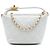 Chanel White Small Quilted Lambskin Perfect Meeting Hobo Bianco