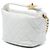 Chanel White Small Quilted Lambskin Perfect Meeting Hobo Bianco - vista 2