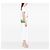 Bolso Baguette Fendi Verde en cuero con relieve Mini Zucca Verde claro - vista 6