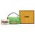 Bolso Baguette Fendi Verde en cuero con relieve Mini Zucca Verde claro - vista 7