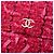 Portatitolo con catena in tweed rosa Chanel - vista 5