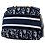 Beauty case in velluto ricamato Blue Oblique di Dior Blu navy - vista 2