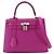 Hermès Borsa Hermes Kelly 25 Epsom Rose Purple Porpora
