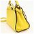 Borsa Fendi 2WAY Peekaboo Mini Giallo - vista 8