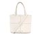 Borsa a 2 vie in pelle da donna Tod's Bianco