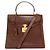 Borsa a 2 vie in pelle Gucci Marrone
