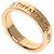 Anillo Tiffany & Co. de oro rosa de 18K de banda plana con 3 diamantes
