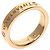Anillo Tiffany & Co. de oro rosa de 18K de banda plana con 3 diamantes - vista 2