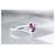 Chaumet Attrape-moi Ring Au750 (18K) White Gold (WG) with Diamond, Pink Tourmaline, Amethyst, and Garnet; Size US 5 1/4 / EU 503.4g (S0013) Silvery Red Purple  - view 6