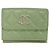 Chanel Classic Small Flap Tri-fold Wallet Light green