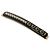 Barrette Gucci nera con strass Nero