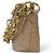 Bolsa Miu Miu em pele de vitelo com estampa de crocodilo e corrente dourada - vista 14