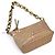 Bolsa Miu Miu em pele de vitelo com estampa de crocodilo e corrente dourada - vista 5