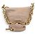 Bolsa Miu Miu em pele de vitelo com estampa de crocodilo e corrente dourada - vista 7